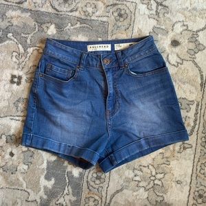 Bullhead PacSun Blue Denim Jean Mom Shorts